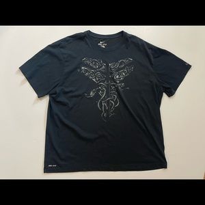Nike Kobe Bryant KB24 Black Mamba Shirt size 3XL Black rare HTF
